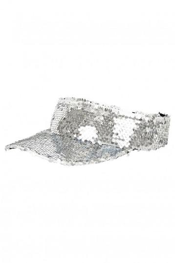 Zonneklep Zilver Sequin Gekleurde Pet met Zilveren Paillette beschikbaar voor biedingen
