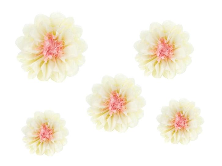 Pompons Bloemen 5st, Hobby en Vrije tijd, Feestartikelen, Nieuw, Verzenden