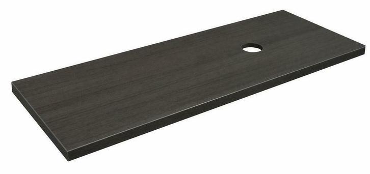wastafelblad 1200x460x36 houtnerf grijs, Huis en Inrichting, Badkamer | Badkamermeubels, Ophalen of Verzenden
