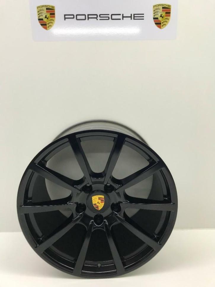 Porsche 991 2/4 (MK I) Originele 20Classic zwart met banden, Auto-onderdelen, Banden en Velgen, Banden en Velgen, Gebruikt, 20 inch