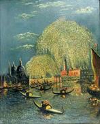 Scuola francese (XIX), firmato A. Perrier - Venezia, festa