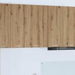 vidaXL Hangkast Riga Ambachtelijke Eik en Wit 50 x 31 x 80, Huis en Inrichting, Verzenden, Nieuw