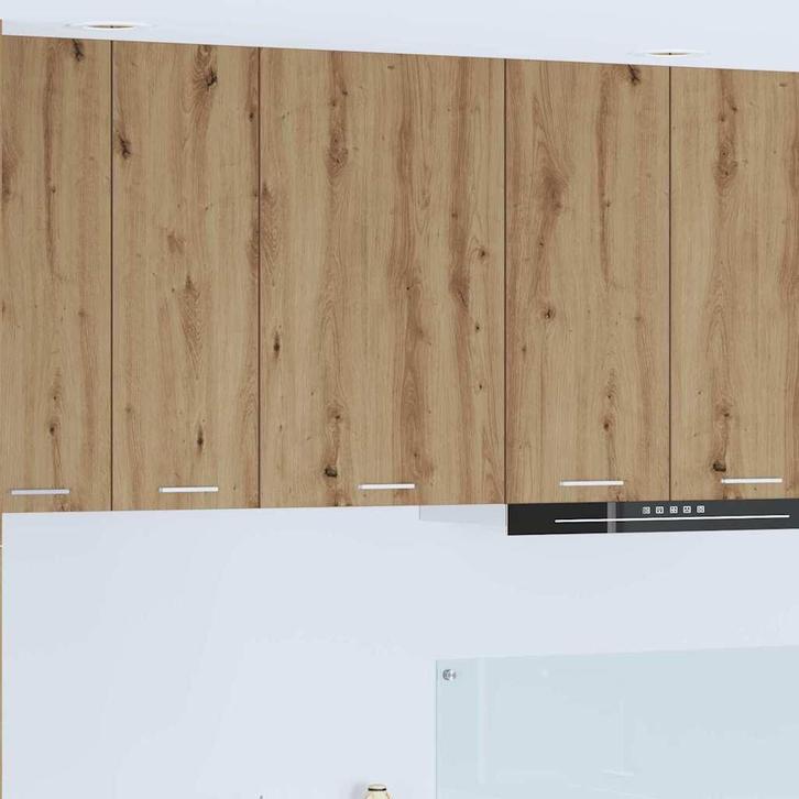 vidaXL Hangkast Riga Ambachtelijke Eik en Wit 50 x 31 x 80, Huis en Inrichting, Kasten | Overige, Nieuw, Verzenden