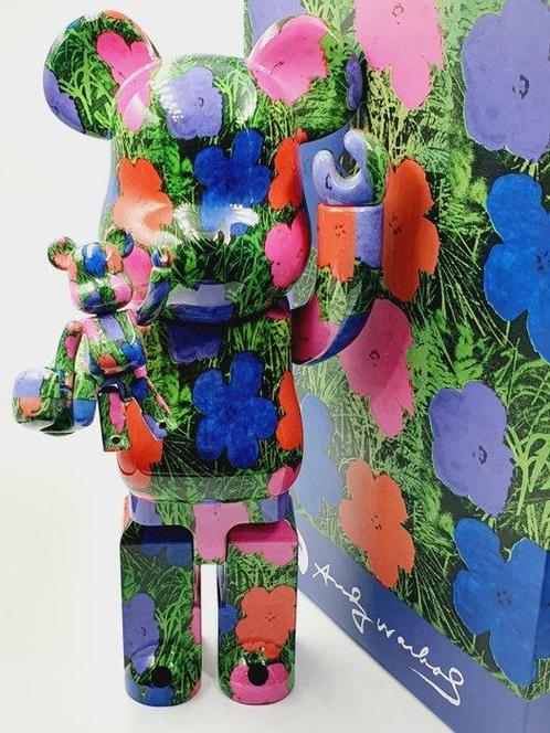Medicom Toy xAndy Warhol - Be@rbrick Andy Wrhol Flowers, Antiek en Kunst, Kunst | Schilderijen | Modern