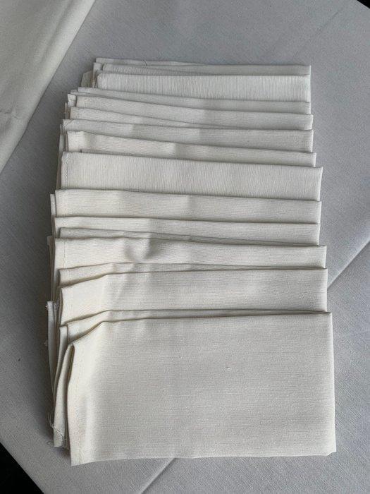 Tafelkleed - 300 cm - 150 cm - tafelkleed roomkleur, Antiek en Kunst, Antiek | Tapijten, Tafelkleden en Textiel