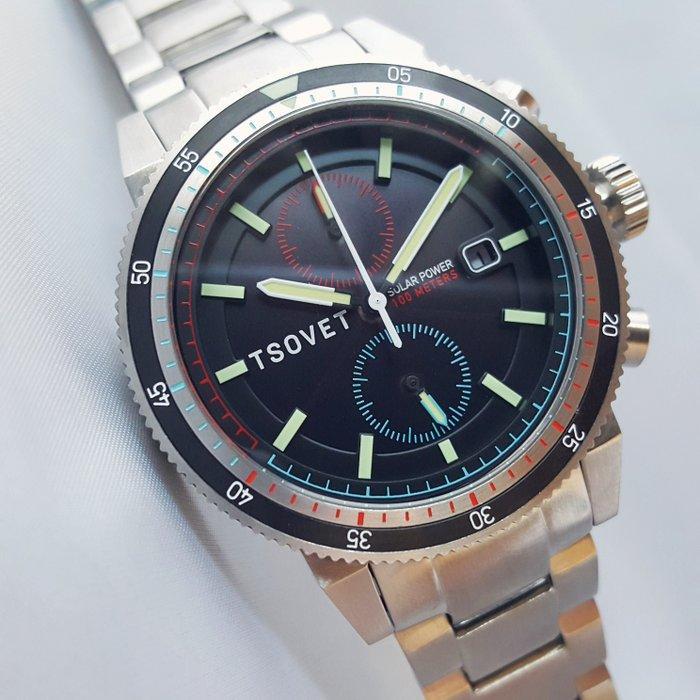 Tsovet - Solar Power - Seiko - Chronograph - New - Zonder, Handtassen en Accessoires, Horloges | Heren