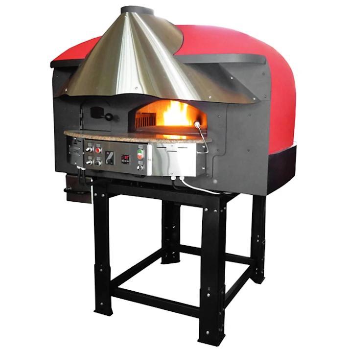 Roterende Pizzaoven | SERIE MIX-RK (SILICONE) | Gas/Hout |, Zakelijke goederen, Horeca | Keukenapparatuur, Nieuw in verpakking