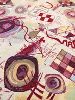 Geweldige GOBELIN-stof in Kandinskij-stijl abstracte kunst, Antiquités & Art, Tapis & Textile