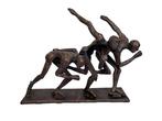 sculptuur, Ice skaters - 28 cm - IJzer, Antiek en Kunst