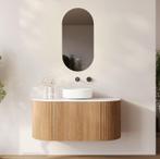 Miroir ovale à LED - 3 000 k | 80 x 40 x 2,5 cm, Verzenden, Neuf