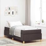 vidaXL Boxspring bed Bruin en Wit en Donkerbruin 80 x 200 cm, Huis en Inrichting, Slaapkamer | Bedden, Verzenden, Nieuw
