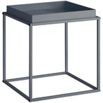 tectake Bijzettafel Cambridge 40x40x44cm - donkergrijs, Huis en Inrichting, Tafels | Bijzettafels, Verzenden, Nieuw