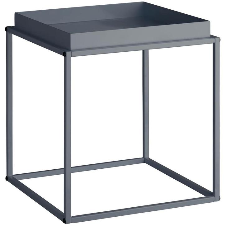 tectake Bijzettafel Cambridge 40x40x44cm - donkergrijs, Huis en Inrichting, Tafels | Bijzettafels, Verzenden