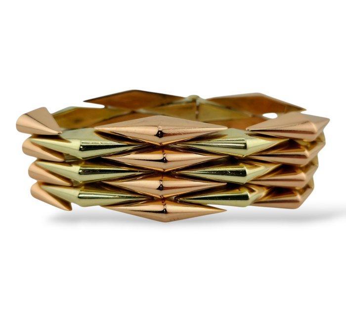 Armband - 14 karaat Geel goud, Roségoud, Handtassen en Accessoires, Armbanden