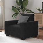 vidaXL Fauteuil 60 cm fluweel zwart, Verzenden, Nieuw