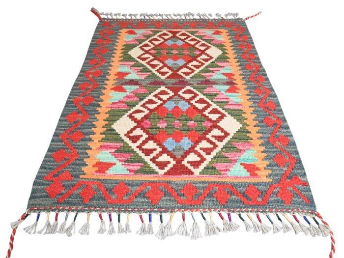 Geen reserve! Kleurrijke kilim - Vloerkleed - 90 cm - 65 cm, Huis en Inrichting, Stoffering | Tapijten en Vloerkleden