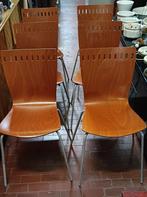 Calligaris - Stapelbare stoel (6) - Hout, Staal - 6 stoelen