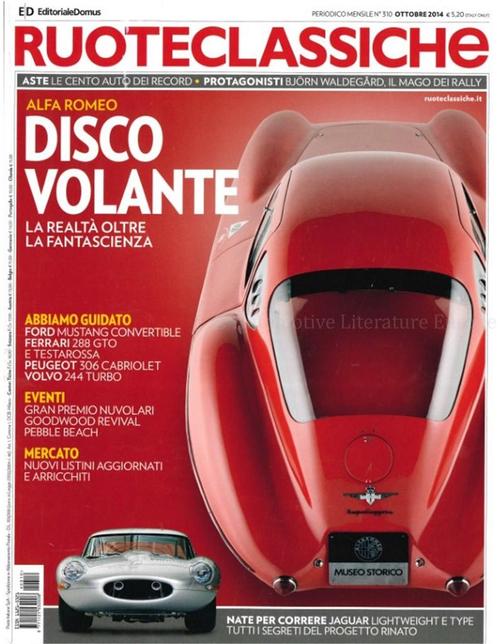 2014 RUOTECLASSICHE MAGAZINE 310 ITALIAANS, Livres, Autos | Brochures & Magazines