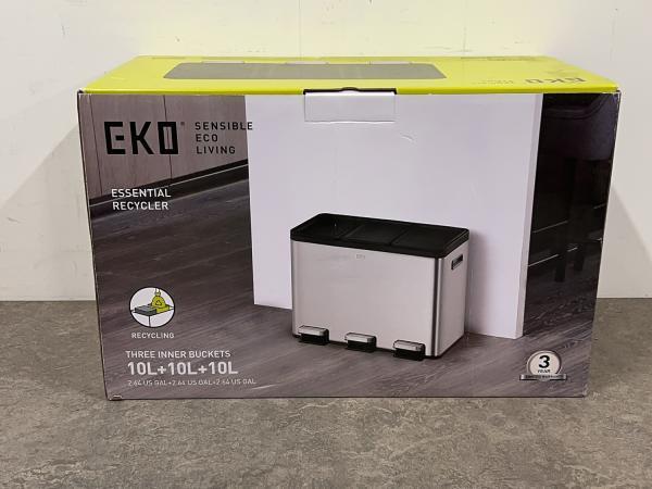 Veiling - EKO prullenbak Essential splitted Recycler 30L mat, Huis en Inrichting, Woonaccessoires | Prullenbakken