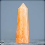 Natuurlijk intens oranje zonkalkiet-obelisk Brazilië- 815.92, Verzamelen, Mineralen en Fossielen