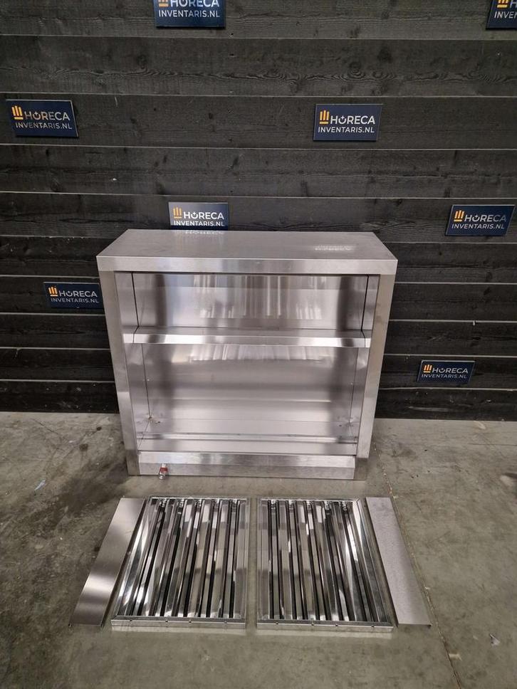 Afzuigkap | doosmodel | RVS | 100x85 cm, Zakelijke goederen, Horeca | Keukenapparatuur, Gebruikt, Inox Meubilair