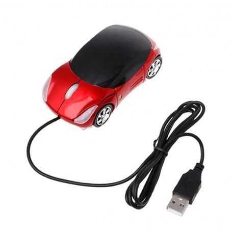 USB Bedrade muis Sportwagenvorm 2,4 Ghz Rood, Informatique & Logiciels, Accumulateurs & Batteries, Envoi