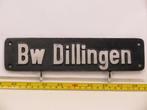 Lokschild BW Dillingen (Spoorwegen 1:1), Verzamelen, Ophalen of Verzenden, Gebruikt, Overige typen