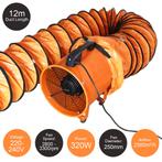 MAXBLAST Professionele Ventilator 320 W 250 Ø + 12 m slang, Verzenden, Nieuw