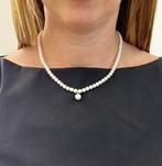 Zonder Minimumprijs - Halsketting - 18 karaat Witgoud Parel, Handtassen en Accessoires, Kettingen, Nieuw