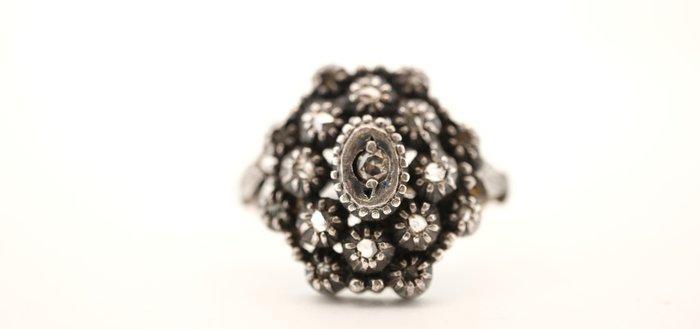 Ring - 19.2 kt. Geel goud - Diamanten, Handtassen en Accessoires, Ringen