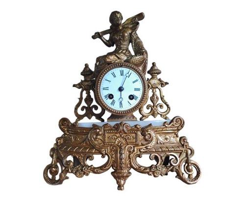 Pendule de cheminée Style Louis XV Régule - 1850-1900 -, Antiquités & Art, Antiquités | Horloges