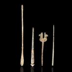 Oud-Romeins Groep van bronzen speldjes en lepels (Zonder, Antiek en Kunst