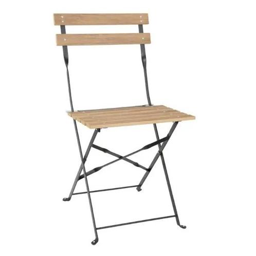 Opklapbare Stoelen | PERTH | Staal | Houtlook | In-/Outdoor, Zakelijke goederen, Horeca | Keukenapparatuur, Nieuw in verpakking