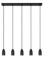 Hanglamp Lucide EVORA -  - Ø 10 cm - 5xGU10 - Zwart, Verzenden