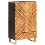 Hoge Kast Bruin/Zwart | OP = OP | Design aan Outletprijs, Huis en Inrichting, Kasten | Kleerkasten, Verzenden, Nieuw