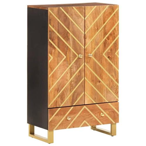 Hoge Kast Bruin/Zwart | OP = OP | Design aan Outletprijs, Huis en Inrichting, Kasten | Kleerkasten, Nieuw, Verzenden