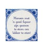 Delfts Blauw Tegel Goed Figuur 14,5cm, Nieuw, Verzenden