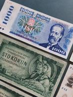 Wereld. - 35 banknotes Koruna - 1960/1988 (Zonder, Postzegels en Munten