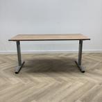 Tweedehands verstelbaar bureau (bxd) 160x80 cm,  havanna -, Huis en Inrichting, Bureaus, In hoogte verstelbaar, Gebruikt, Bureau