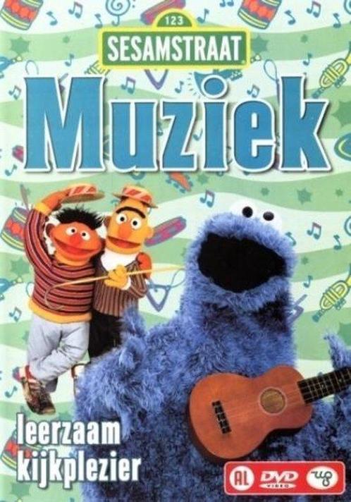 Sesamstraat - Muziek (dvd tweedehands film), Cd's en Dvd's, Dvd's | Actie, Ophalen of Verzenden