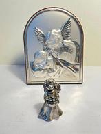 Icône - ange gardien - argent laminé - Statuina frères, Antiek en Kunst