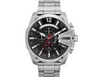Diesel Mega Chief DZ4308 - Herenhorloge 51 mm - Chronograaf, Handtassen en Accessoires, Horloges | Heren, Verzenden, Zo goed als nieuw