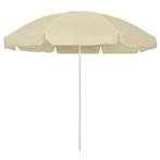 vidaXL Strandparasol 240 cm zandgeel, Tuin en Terras, Verzenden, Nieuw