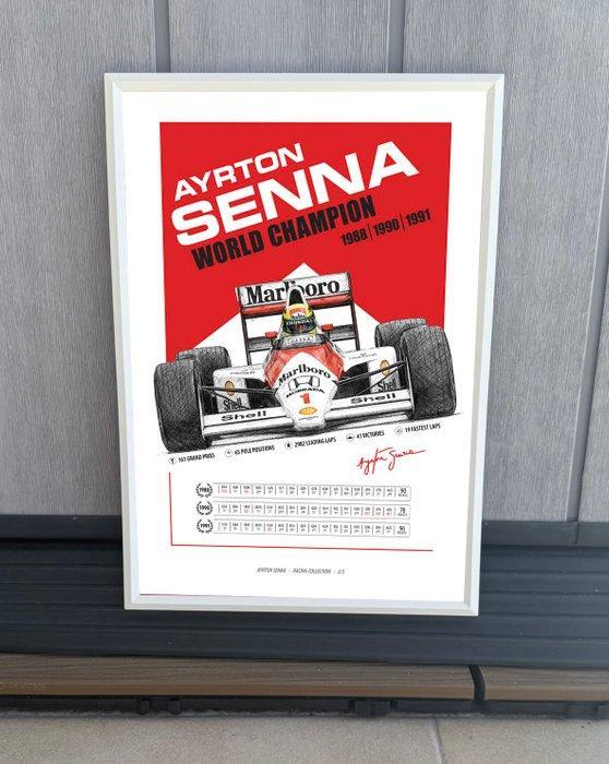 Ayrton Senna - 1994 - Poster, Verzamelen, Automerken, Motoren en Formule 1