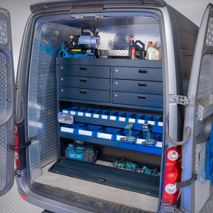 Datona Bedrijfswageninrichting 158 x 39 x 145 cm - Ladekast, Doe-het-zelf en Bouw, Werkbanken, Ophalen of Verzenden