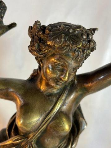Daprès Clodion - Sculpture, Bacchante - 36 cm - Bronze