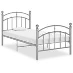 vidaXL Bedframe metaal grijs 90x200 cm, Huis en Inrichting, Verzenden, Nieuw