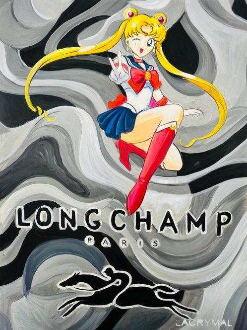 Lacrymal (1990) - Longchamp Moon, Antiek en Kunst, Kunst | Schilderijen | Modern