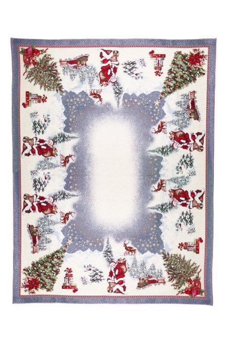 Elegante Centrotavola Natale in tessuto Gobelin - 100% Made, Antiek en Kunst, Antiek | Tapijten, Tafelkleden en Textiel