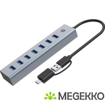 Conceptronic HUBBIES21G interface hub USB 3.2 Gen 1 (3.1 Gen, Informatique & Logiciels, Clés USB, Verzenden